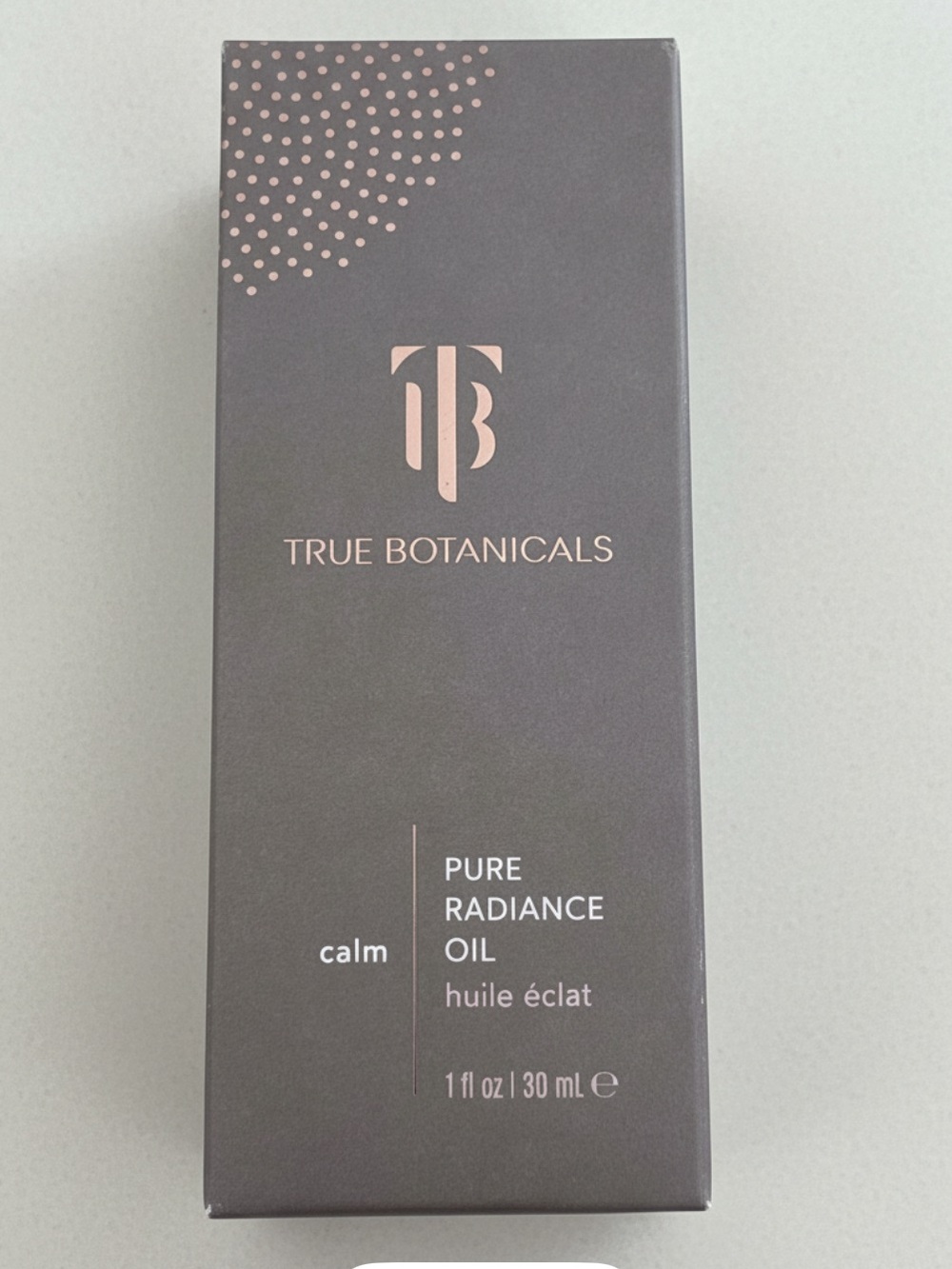 True Botanicals Calm Pure Radiance Oil serum full size 1 oz